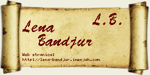 Lena Banđur vizit kartica